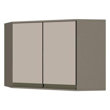 Imagem de Armário Aéreo Canto Oblíquo 2 Portas Connect Duna-cristal - Móveis Henn Duna-cristal