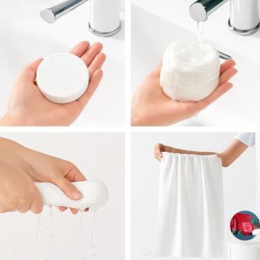 Imagem de Kit 3 Toalhas Mágica Comprimido Banho Descartável140cmx70cm - Novo sec