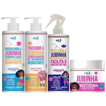 Imagem de Kit Jubinha Widi Care Shampoo + Condicionador + Mascara + Spray Desemb