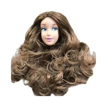 Imagem de Cabeças De Boneca Licca Careca Fofas Para Crianças DIY Maquiagem Práti