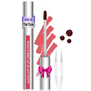 Imagem de Vevivia Beauty Lip Stain - Delineador, Duradouro, Natural, Removível Com Pinça, Fácil De Usar, À Prova D'Água, Antiborrões, Antitransferência, Cacau