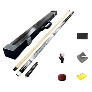 Imagem de Taco de Sinuca CQBXRD - 1/2 Estrutura em Madeira de Bordo Canadense - 147 cm (58 pol) - Cabeça 10,2/11,8/12,5 mm (Tacos de bilhar e acessórios+ barril box B, 12.5mm)