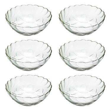 Imagem de Conjunto potes sobremesa sorvete petisco 6 peças vidro 400 ml - Fort H