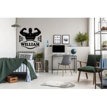 Imagem de Adesivo de parede decorativo boxe, luta - Ambiente Dekorado, 40CM