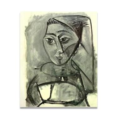 Imagem de Pôster vintage de beleza diferente de Pablo Picasso – Impressão artística do cubismo, obra-prima do século 1526 para decoração de casa e escritório 70 x 84 cm