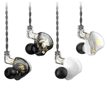 Imagem de Yeabomy Fones de ouvido para jogos com fio, 2 monitores intra-auriculares AK6 PRO, fones de ouvido com fio com som de graves profundos, fones de ouvido intra-auriculares HiFi com novo driver dinâmico