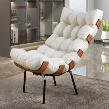 Imagem de Poltrona em Linho Costela Sala de Estar - House Deccor