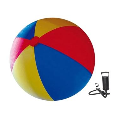 Imagem de Esquirla Inflável Bola de praia Piscina de piscina PVC enorme brinquedo de brinquedo de brinquedo de brinquedo de brinquedo de brinquedos com bomba com bomba, Diâmetro 150cm