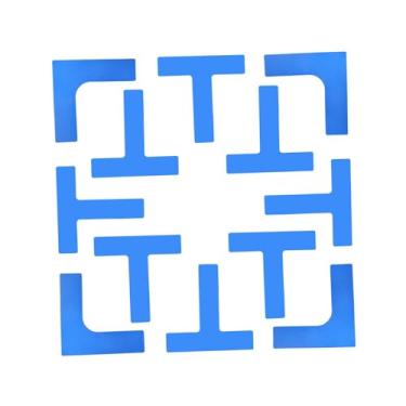 Imagem de oshhni Marcador de de pickleball, equipamento de marcação de linhas de, conjunto de marcação de linhas multiuso para basquete, tênis interno e, Azul