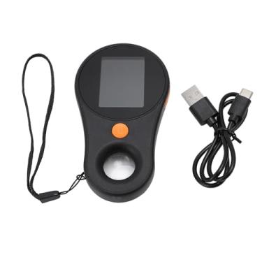 Imagem de Micro -microscópio com 8 LEDs 2MP Focus focal foco 2,0 polegadas IPS Tela colorida 500x Vidro de lupa portátil portátil (Preto)