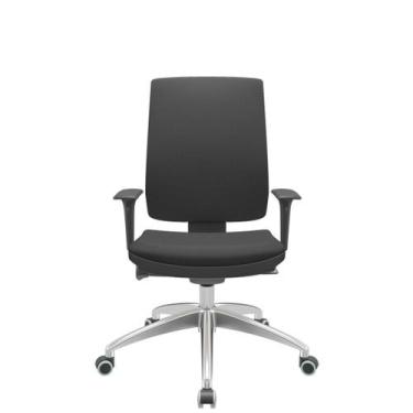 Imagem de Cadeira Office Brizza Soft Aero Preto Autocompensador Base Aluminio 12