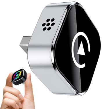 Imagem de 2-In-1 Wireless Carplay & Android Auto Adapter, Ultra-Compact Design, Larger Vents, Faster and More Stable Connection for IOS 9+ & Android 11+(Silver)