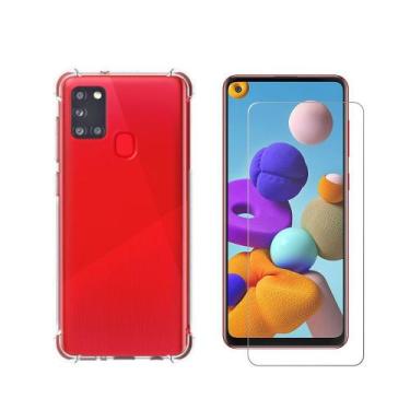 Imagem de Kit Capa Anti Impacto Samsung Galaxy A21s + Película Vidro 3D