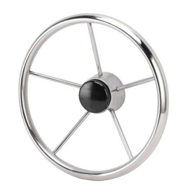 Imagem de Akozon Substituição Esquerda/direita do Cubo 44615HR3A20 Roda Dianteira do Elevado Desempenho para o Rancheiro 420 TRX420FA 4X4 e Volante Inoxidável do Barco do Pontão 13-1/2 Polegadas