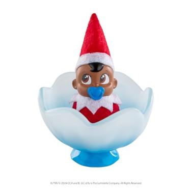 Imagem de The Elf on the Shelf Frost Pips Mini Blooms | Baby Elf in Magical Frost Flower | Baby Elf na prateleira | Baby Elves | Bebês elfos (menino com olhos castanhos)