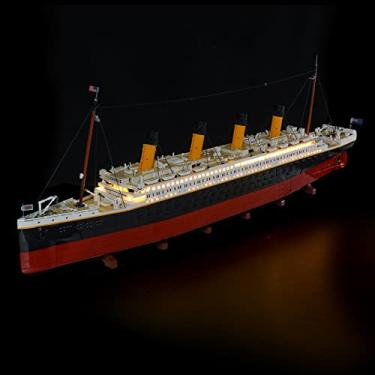 Imagem de MENZAVA Kit de luz LED compatível com Lego 10294 Titanic Icons Building Blocks Model – Conjunto de modelos não incluído