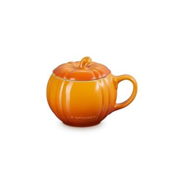 Imagem de Le Creuset Caneca de abóbora de grés com tampa, 400 ml, caqui