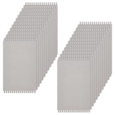 Imagem de FINGERINSPIRE 24 peças de teares de tecelagem de papelão 14 x 23 x 0,25 cm, papel de cor cinza, placas auxiliares, retangulares, ferramentas de tricô, cesta, costura, crochê, joias, artesanato, para