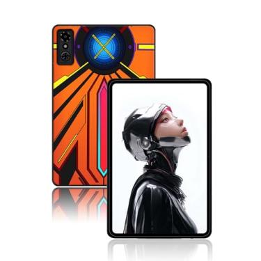 Imagem de Capa para tablet gamer RedMAGIC Astra 23.0 cm, capa de proteção para tablet NOUKAJU Tablet, resistente a quedas, antiarranhões, capa de proteção para tablet RedMAGIC 3 Pro (laranja-meca)