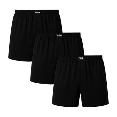 Imagem de Kit 3 Cueca Samba Canção Viscose Premium Fibra de Bambu Pijama para Do