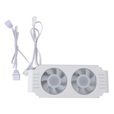 Imagem de GOWENIC Memória RAM Cooler ARGB Ventiladores, 5V 3 Pin ARGB Memória RAM Cooler DDR Dissipador, ARGB RAM Radiador Computador Memória Módulo Dissipador de Calor PWM Temperatura Controle (WHITE)