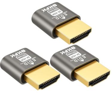 Imagem de Plugue fictício hdmi 4K - adaptador de exibição para HDMI, janela virtual Luna Display para emulador doméstico - Dummy, displayport Headless dummie dongle1080P 120Hz (2560X1440@120/144HZ-HDR-3P)