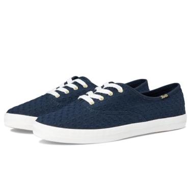 Imagem de Keds Tênis feminino Champion de lona com cadarço, Mini ilhós margarida azul-marinho, 34