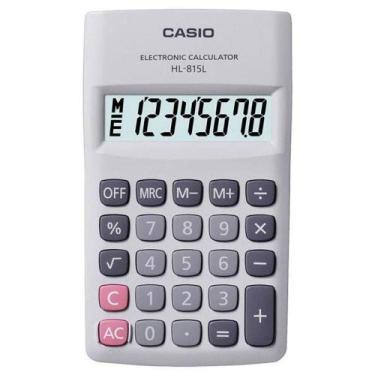 Imagem de Calculadora De Bolso 8 Digitos Branco - Hl-815l-we - CASIO