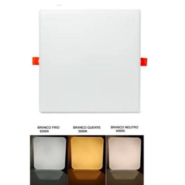 Imagem de Painel Plafon Led Borda Infinita 17w Embutir ou Sobrepor 12x12 - Bela 