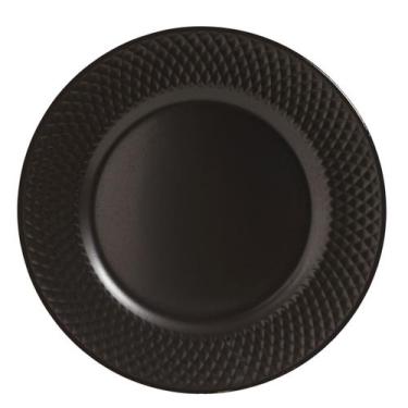 Imagem de Conjunto com 6 Pratos Raso Black Acetinado Ø 29cm - Alleanza Cerâmica