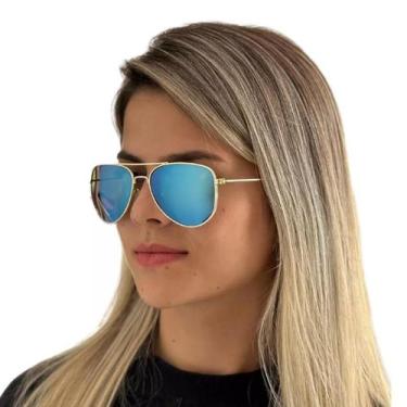 Imagem de Óculos De Sol Aviador Tradicional Feminino Masculino UV400 - Finoti, A