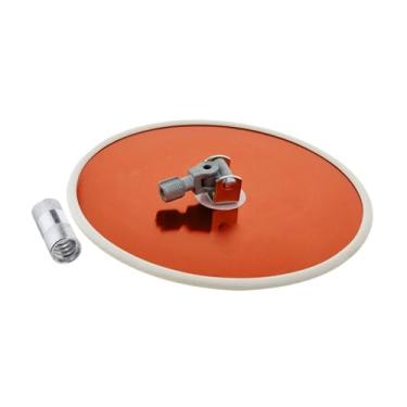 Imagem de Baoblaze Cabeça de lixadeira para drywall, peça de lixadeira de parede portátil com rotação de 360 ​​graus, cabeça de lixa de liga de alumínio de 9 polegadas, Laranja