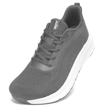 Imagem de KDN Tênis Masculino Com Biqueira Larga, Amortecimento, Antiderrapante, Para Corrida De Estrada, Caminhada, Confortável, Academia E Treino