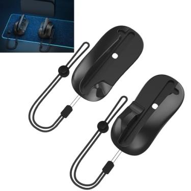 Imagem de LICHIFIT Suporte de mouse para Nintendo Switch 2 em forma de mouse para controle de jogo esquerdo e direito base para NS2 cabo magnético para mouse Joy-Con 2 adaptador estilo mouse (preto)