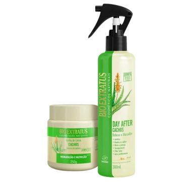 Imagem de Kit Bio Extratus Cachos Banho De Creme 250Ml/G + Day After