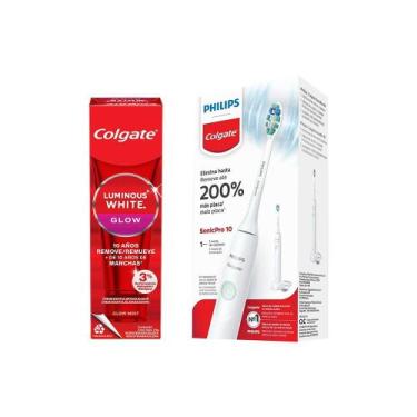 Imagem de Kit Colgate Escova de Dentes Elétrica Philips SonicPro 10 + Creme Dent