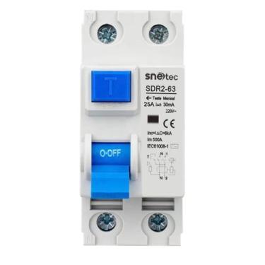 Imagem de IDR Interruptor Dif. Residual 220V DR 30mA Snetec SDR263, 25A