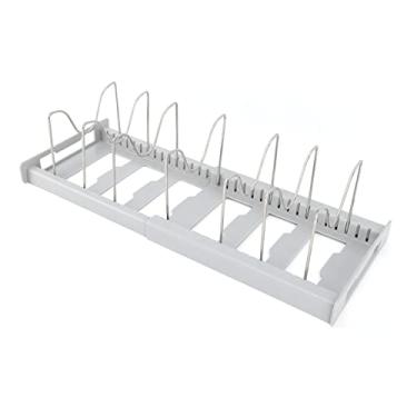 Imagem de Pissente Organizador de Maconha Organizador de Tampa da Tampa de Maconha de Panela Anti -Deslizamento Tamanho do Deslizamento Multi Uso Ajustável da para Cantina (GRAY)