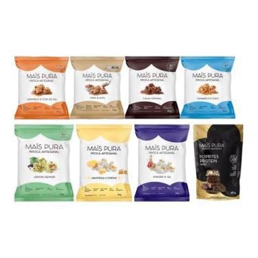 Imagem de Mix 7 pipoca artesanal veg e popbites 13g prot mais pura