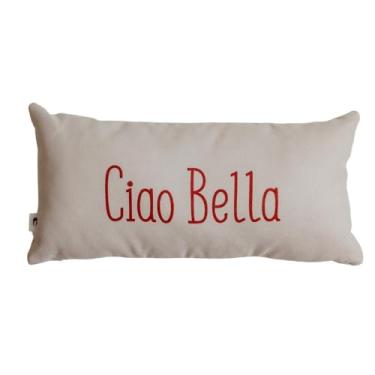 Imagem de Almofada Baguete Ciao Bella em Poliéster com Enchimento 52 x 24 cm