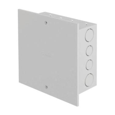 Imagem de Caixa Passagem Grande 381x342mm Pvc Amanco Ip40 Nbr6146 Drywall Entradas 25-32mm Barramento Incluso