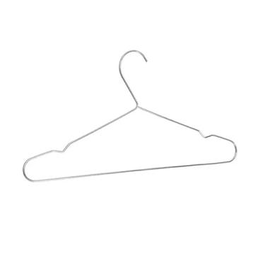 Imagem de Kit 5x Cabides Gancho De Roupas Aço Cromado Com Cavas