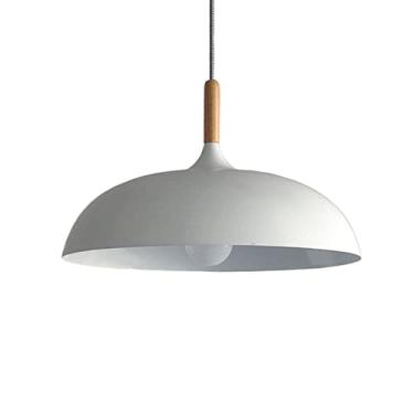 Imagem de CHENKUI Abajur de arte de madeira de cabeça única, luminária decorativa pendente vintage luminária de teto luminárias de teto para bar de restaurante luminárias industriais compatíveis com LED