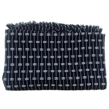 Imagem de Manta Para Sofá Grande De 2 E 3 Lugares 2,50x1,80 Gigante Capa Protetor De Sofa E Cama  Preto C-branco