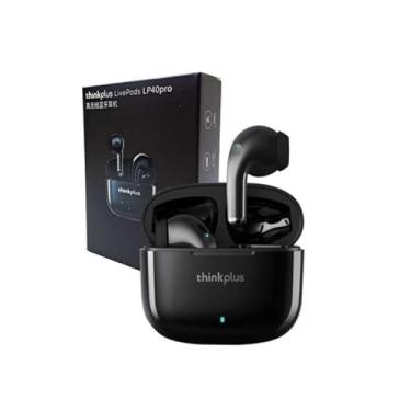 Imagem de LP40 Pro, Fone De Ouvido, TWS, Bluetooth, Sem fio, 30 Horas totais de Bateria, ENC, Air Sound Cancelamento, 90D de Garantia, in ear - Preto