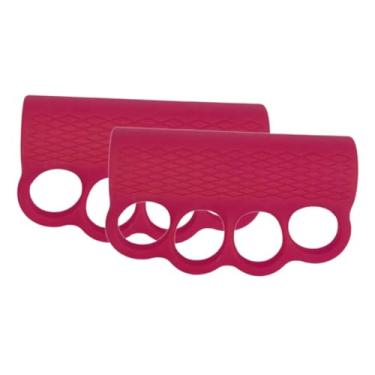 Imagem de Dynwave Luvas de silicone ergonômicas para proteção de mãos, para crosstraining, homens, mulheres, musculação, levantamento de halteres, academia, Rosa Vermelho