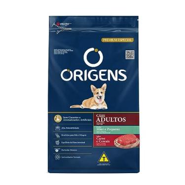 Imagem de Origens Ração Seca Para Cães Adultos De Pequeno Porte Sabor Carne e Cereais 3Kg