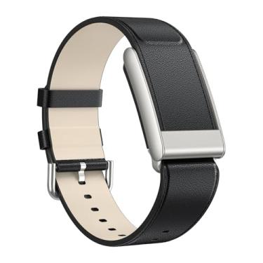 Imagem de Y-Kocos Pulseira de couro compatível com WHOOP 5.0/MG SportFlex - Pulseira de ECG, pulseiras de substituição de couro genuíno macio ajustável para Whoop 5.0 Sleep, acessório para saúde e fitness