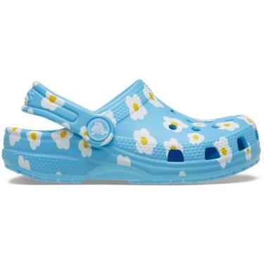 Imagem de Sandália Crocs Classic Daisy Clog T Tinted Glass, 24, Tinted glass