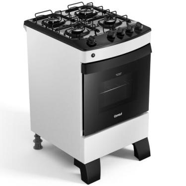 Imagem de Fogão a Gás CFO4ZAB 4 Bocas com Mesa Esmaltada, Branco Consul